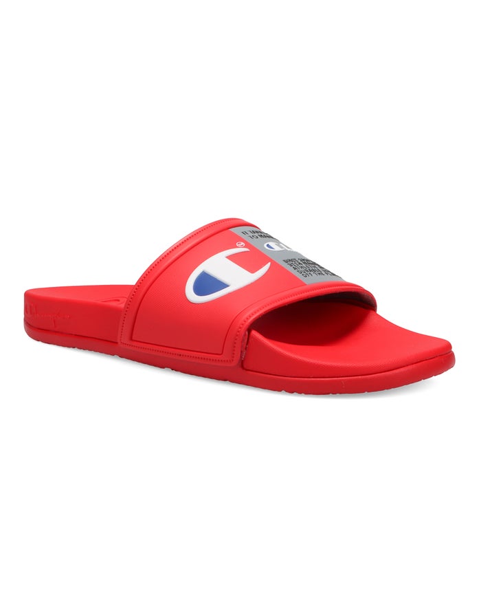 Champion Ipo Squish Badslippers Heren - Rood - Belgie 3254VSUGR